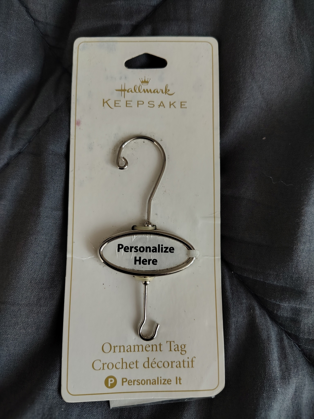 Hallmark Keepsake Ornament Tag - Silver Finish